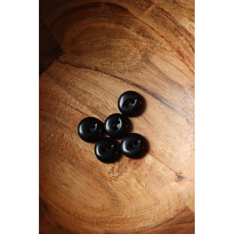 Black 1/2 (13MM) Fisheye Buttons | By The Button