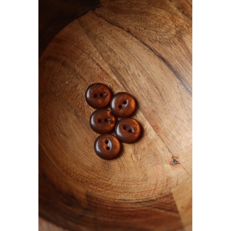 Brown 1/2 (13MM) Fisheye Buttons | By The Button