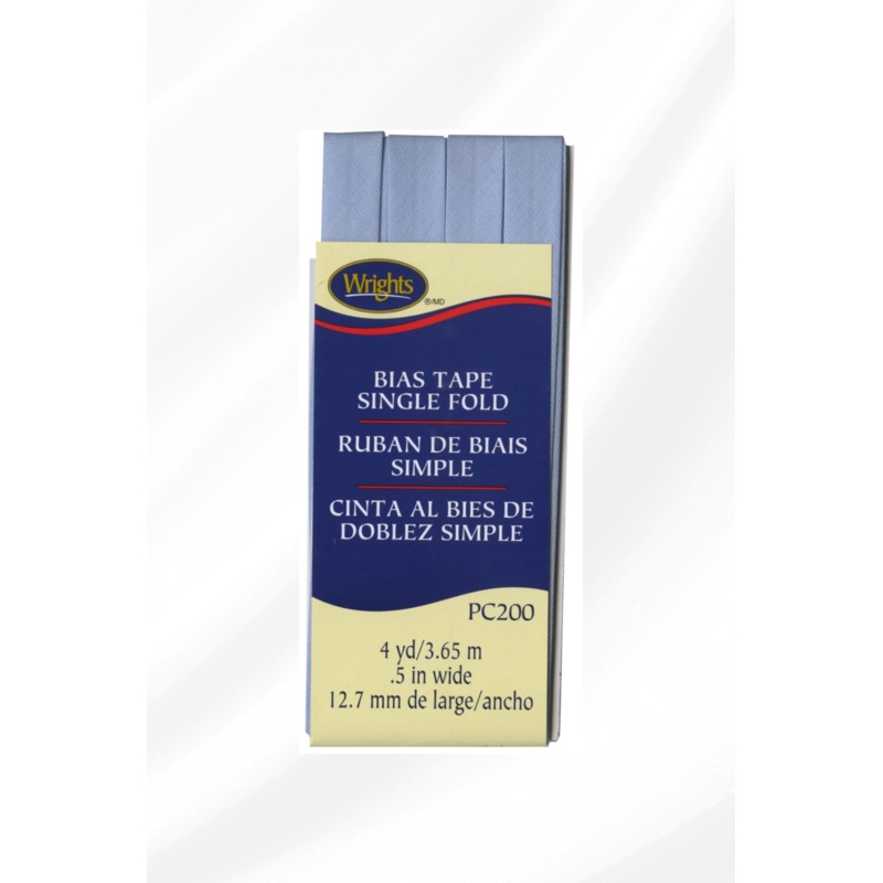 Light Blue Single Fold Bias Tape