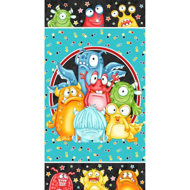 Monster'ocity 24 Monster Panel Multi Glow in the Dark  Q1239PG-91