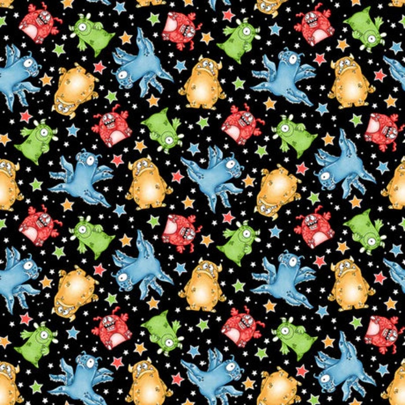 Monster'ocity Monsters & Stars Black Glow in the Dark  1231G-99