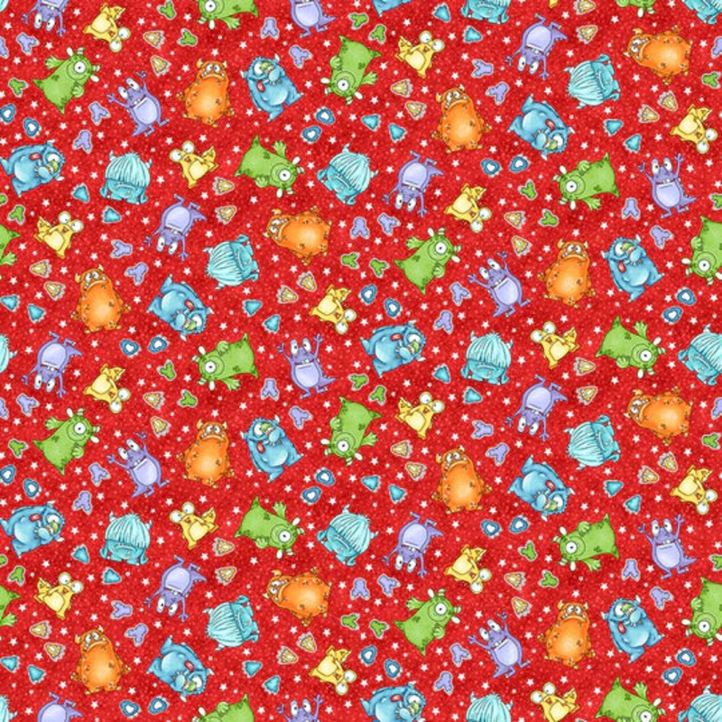 Monster'ocity Tossed Monsters & Footsteps Red Glow in the Dark   1230G-88