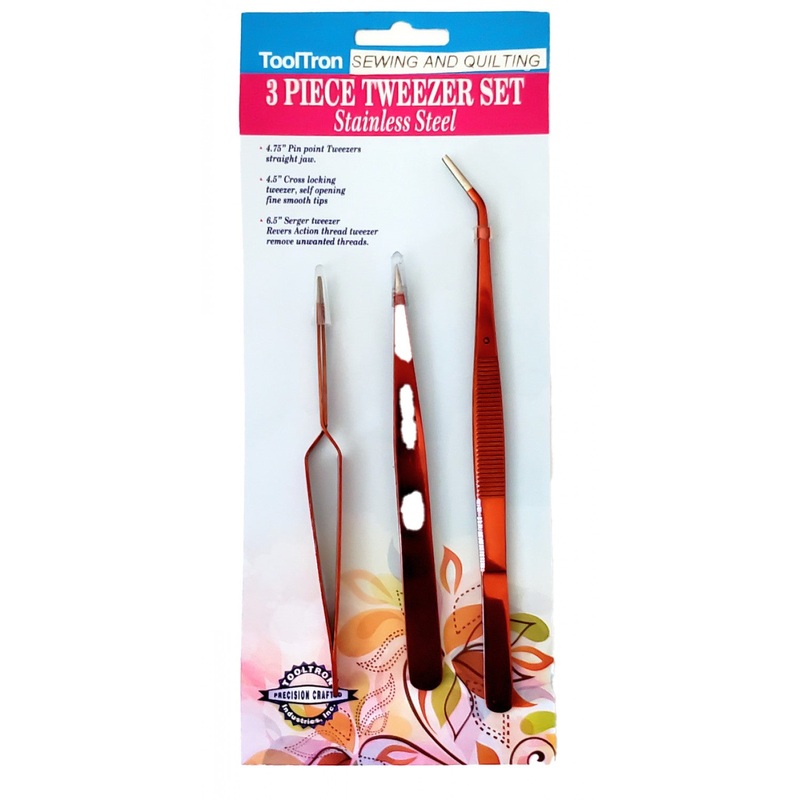 Notion - Rose Tweezer Set 3pc # TT00890