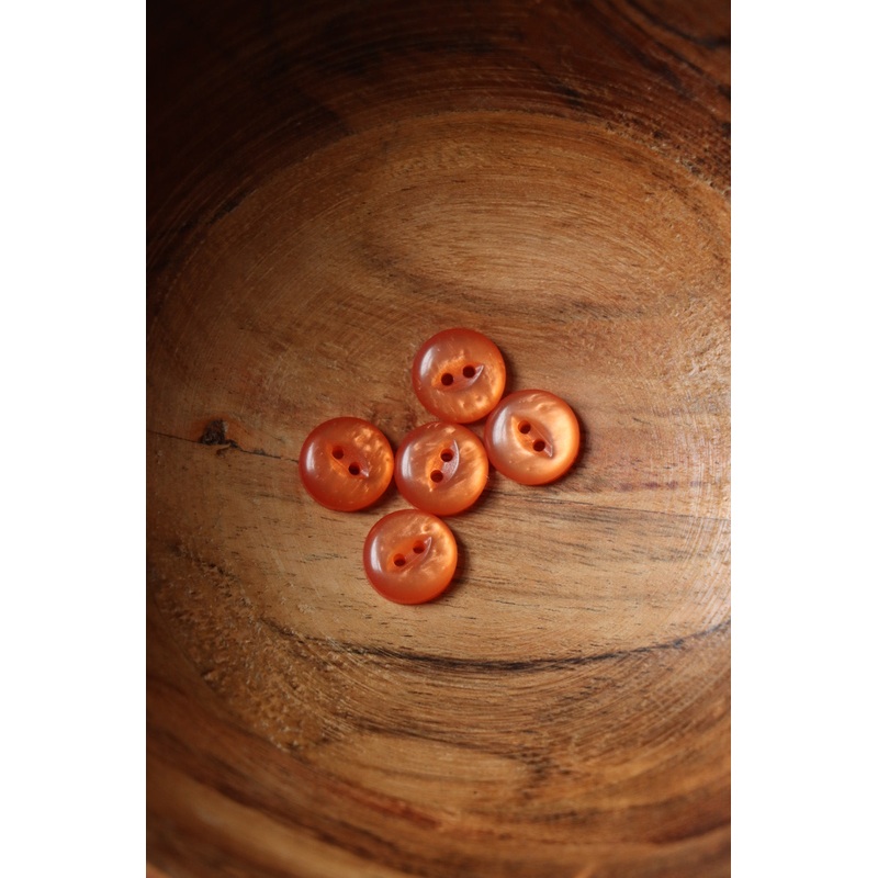 Orange 1/2 (13MM) Fisheye Buttons | By The Button