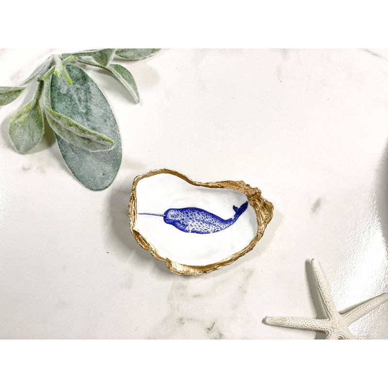Oyster Trinket Dish -  Narwhal