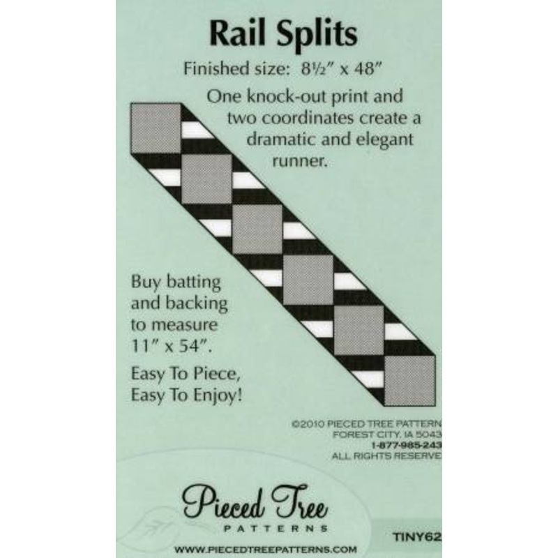 Pieced Tree Rail Splits # TINY62