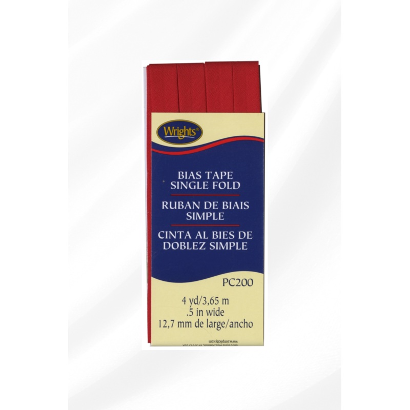 Scarlet Single Fold Bias Tape