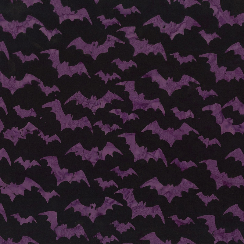 Spell Bound Halloween Spell Bats - Tonga Spellbound Batiks B2794