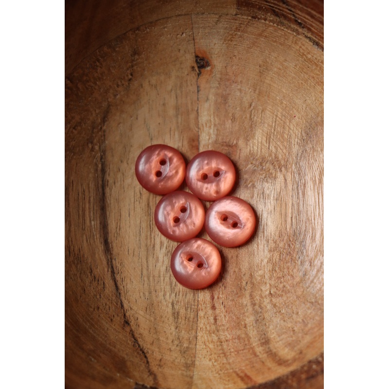 Terracotta 1/2 (13MM) Fisheye Buttons | By The Button