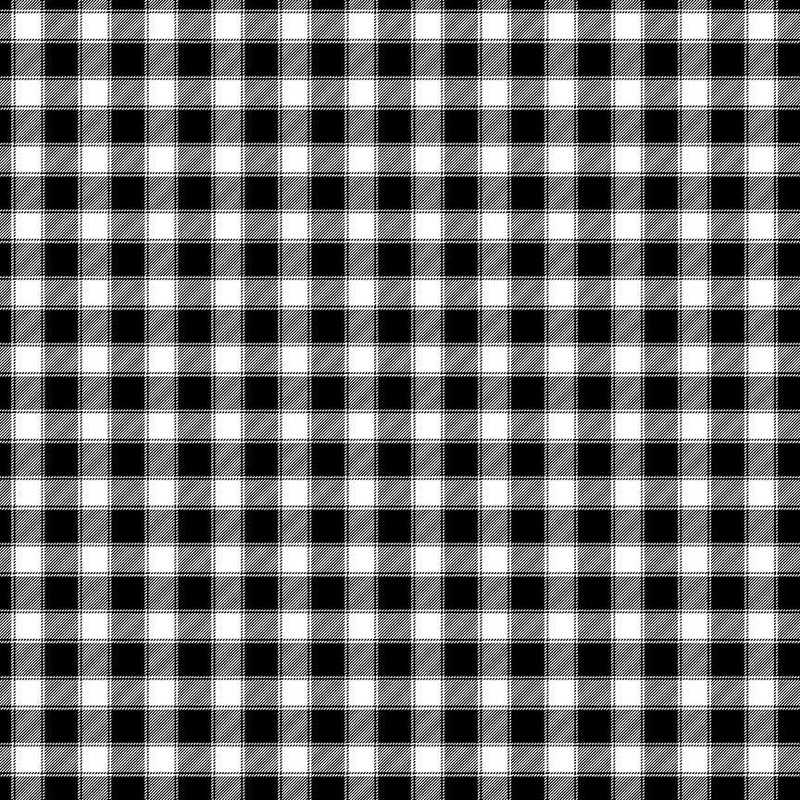 TT - Advice From A Sunflower CD2929 Black/White Small Buffalo Check