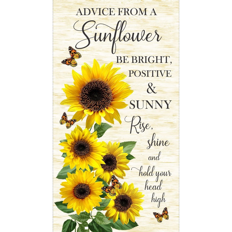 TT - Advice from a Sunflower Panel 24 PANEL-CD2921  Cream