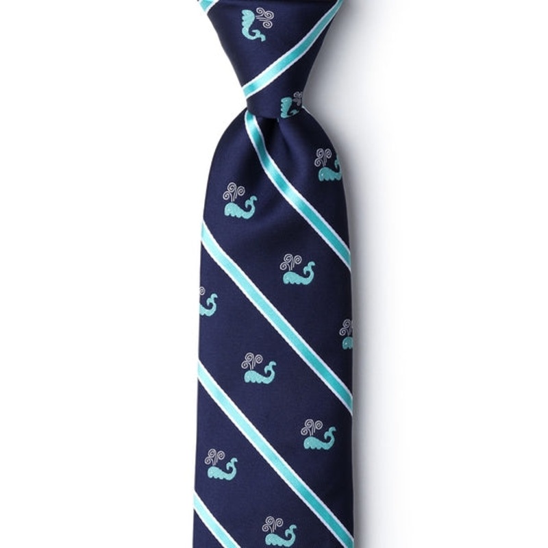 Whale Tie,  Aqua Microfibre