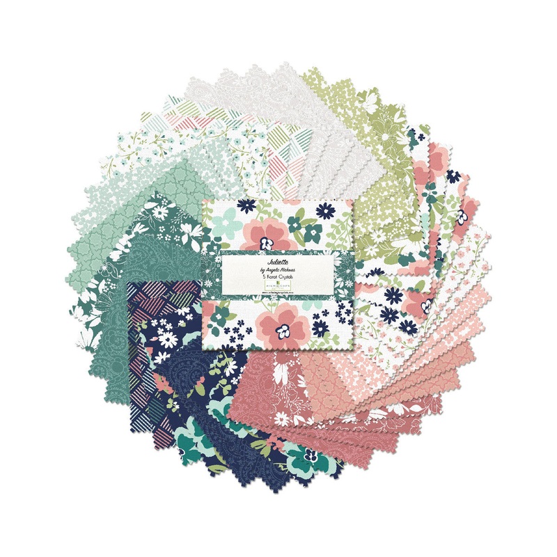Wilmington Juliette Angela Nickeas 40 Karat Crystals Quilt Fabric 5 Stacker - WP 508-797-508