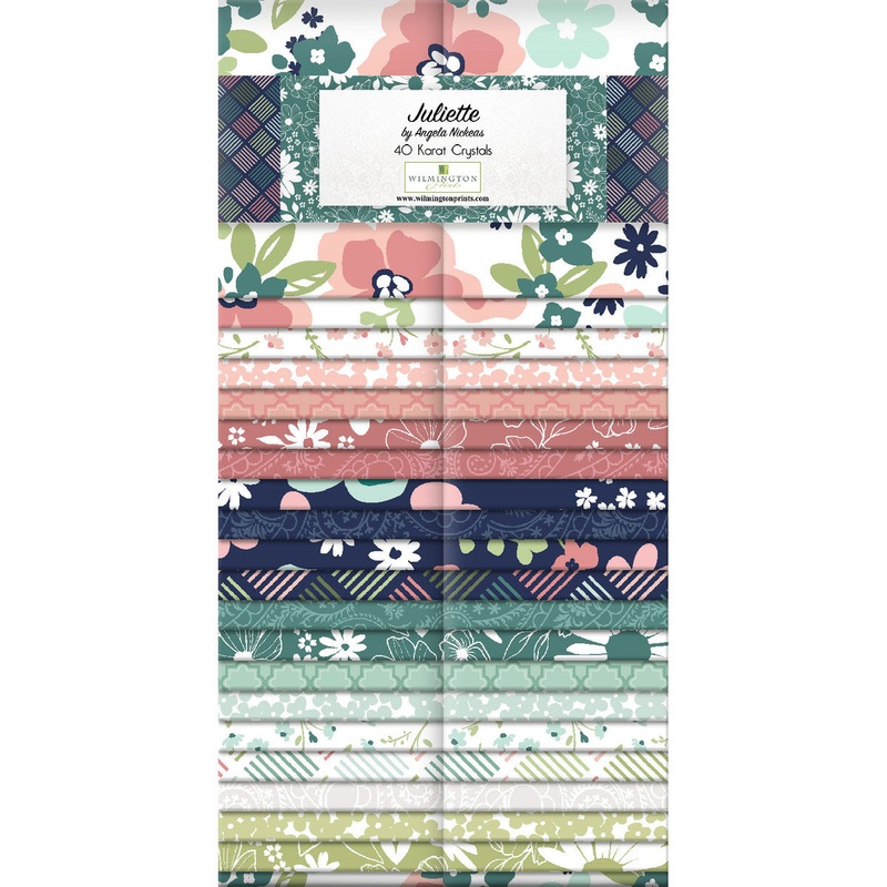 Wilmington Juliette Angela Nickeas 40 Karat Crystals Quilt Fabric Strips - WP 840 797 840