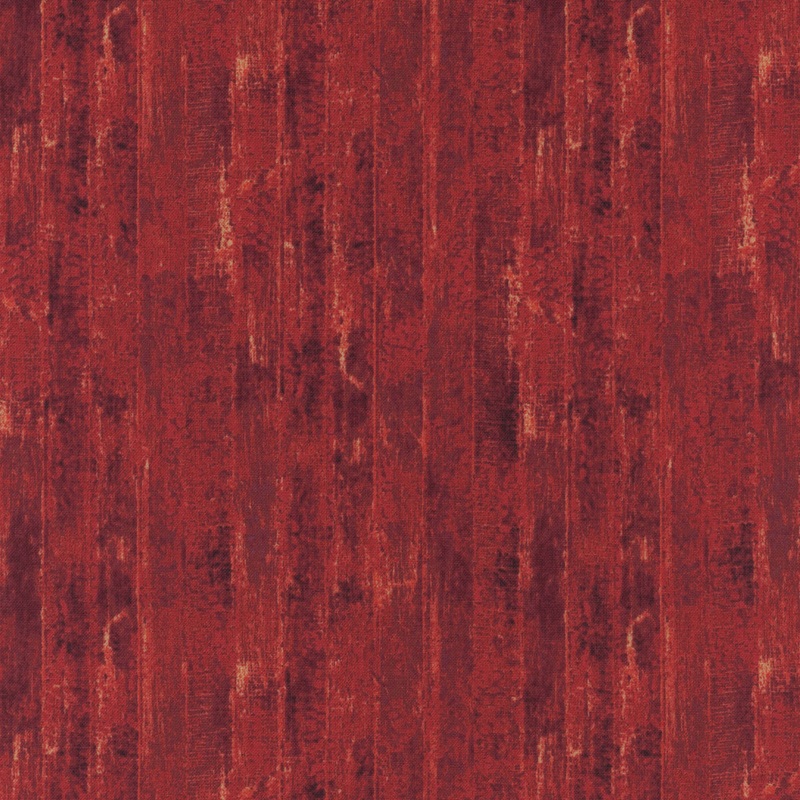 Farmstead Friends 26901-24 Red Wood by Simon Treadwell for Northcott Fabrics