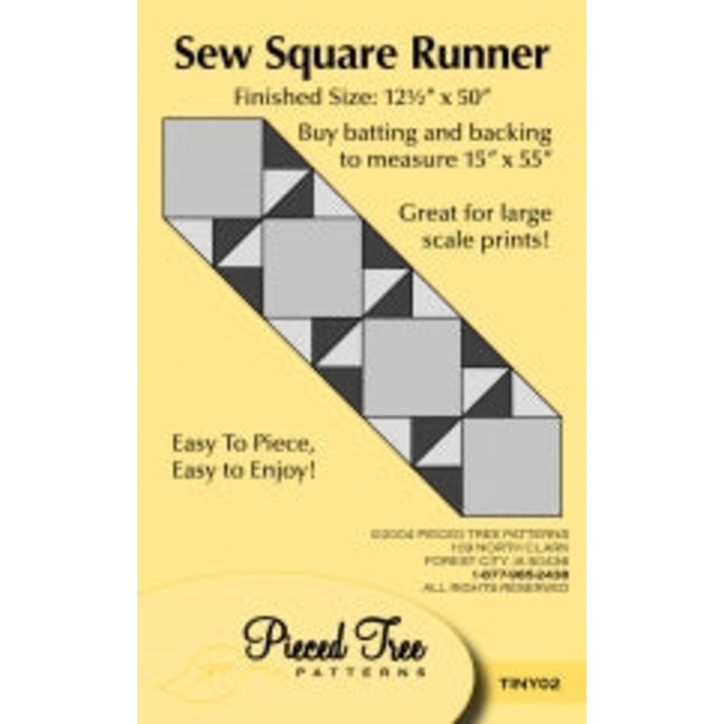 Pieced Tree Sew Square Runner