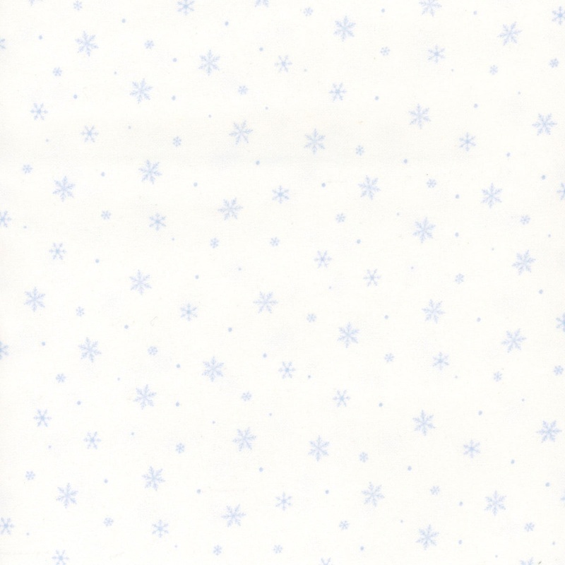 Snow Much Fun Flannel F26991-10 White Snowflakes for Northcott Fabrics