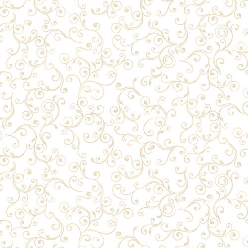 'Tis the Season White Swirl 7684-44 CREAM DETAILS