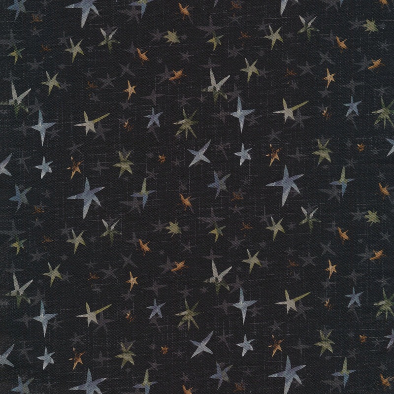 Winter Dreams 90845-99 Stars Black for FIGO Fabrics