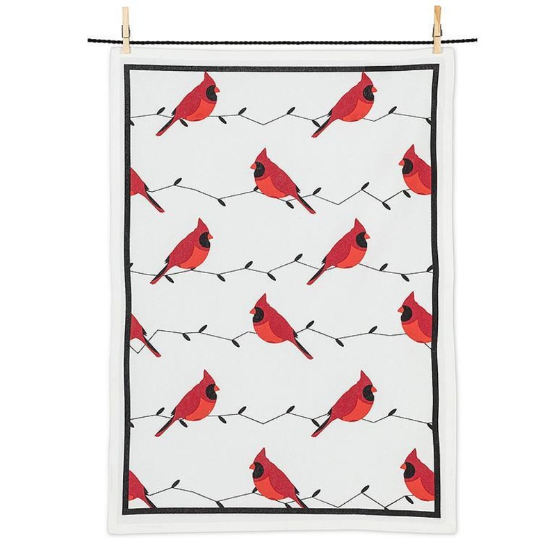 All Over Cardinals Tea Towel
