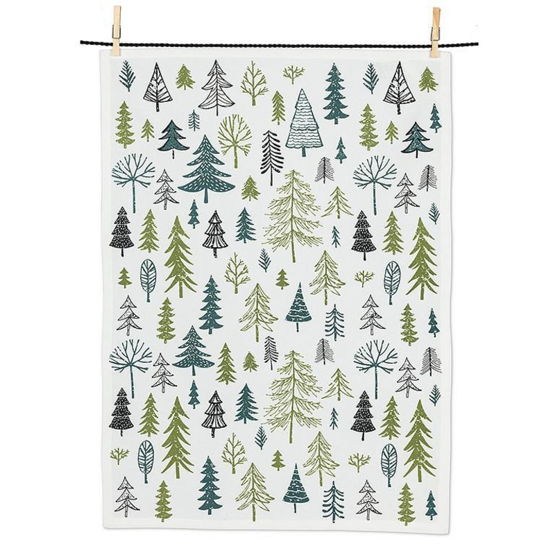 All Over Trees Tea Towel