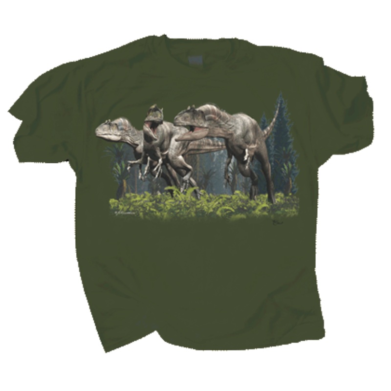 Allosaurus Pack Adult T-shirt-XSmall & Small & Medium & Large & XLarge & XXLarge