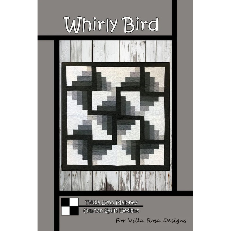 Villa Rosa - Orphan Quilts - WHIRLY BIRD 44x44 Pattern
