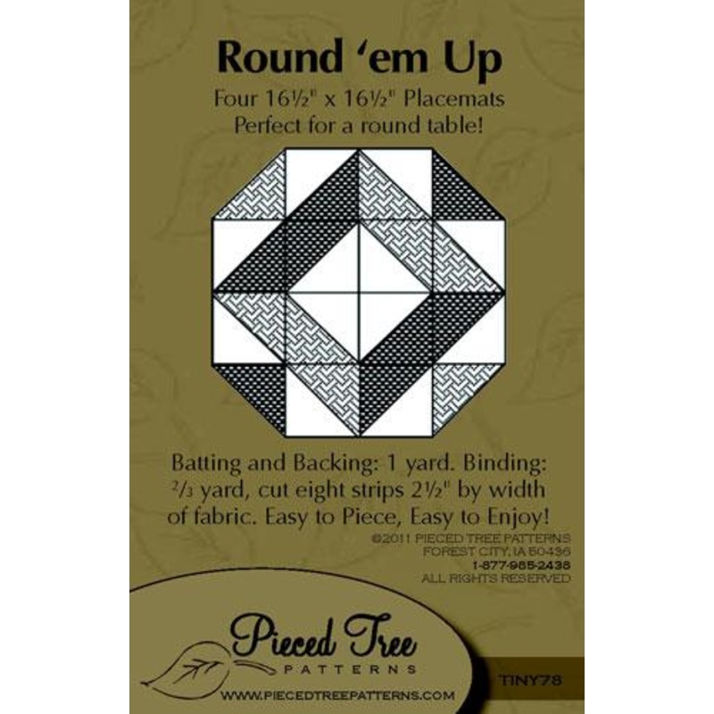 Pieced Tree - Round'em Up Pattern