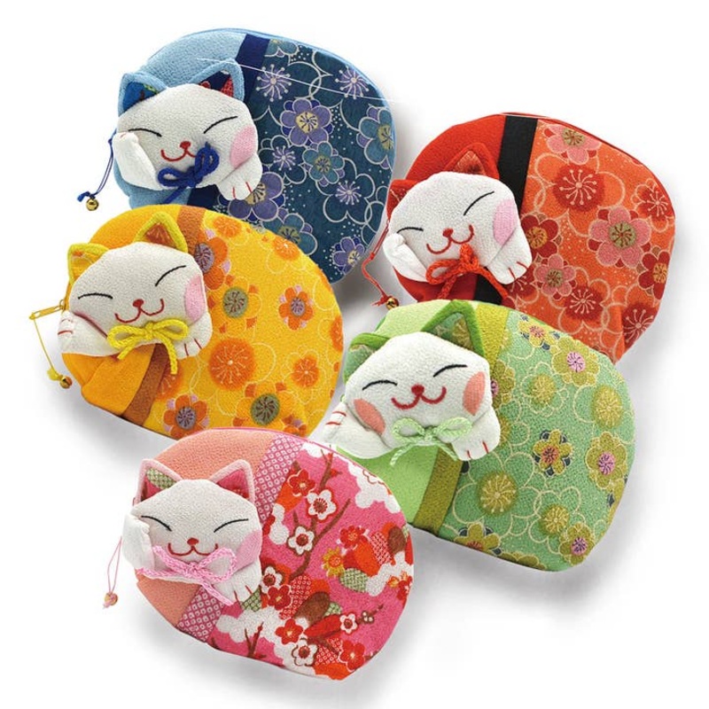 Lucky Cat Coin Purse - Assorted Colors