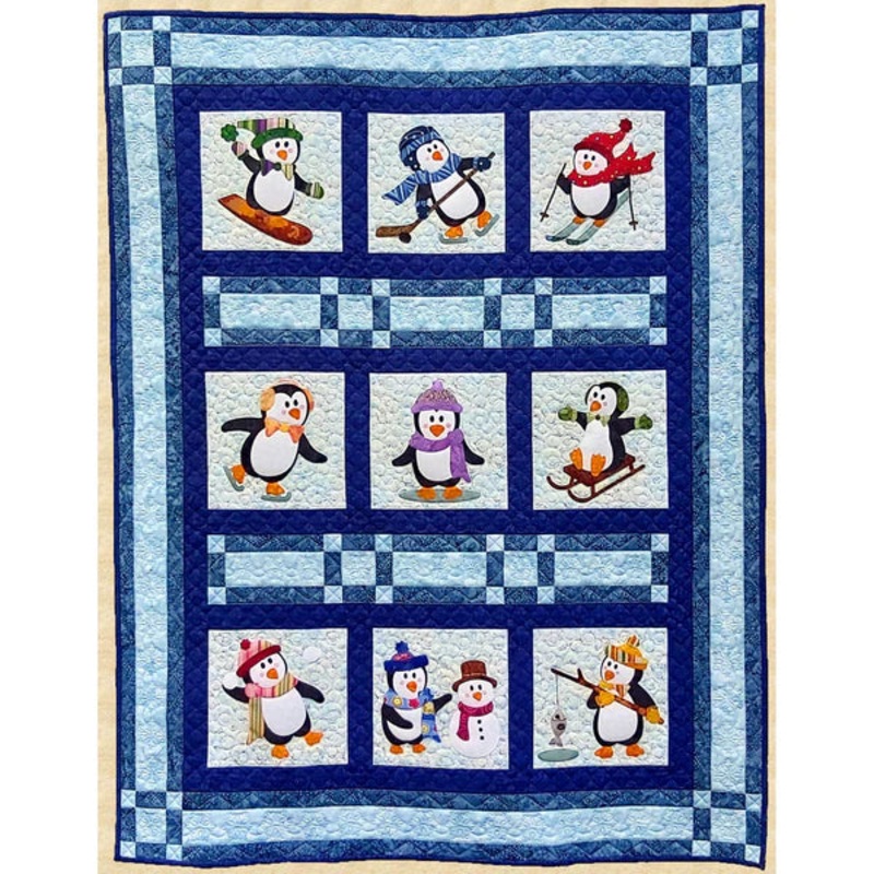Penguin Promenade Quilt Pattern PPP-054w