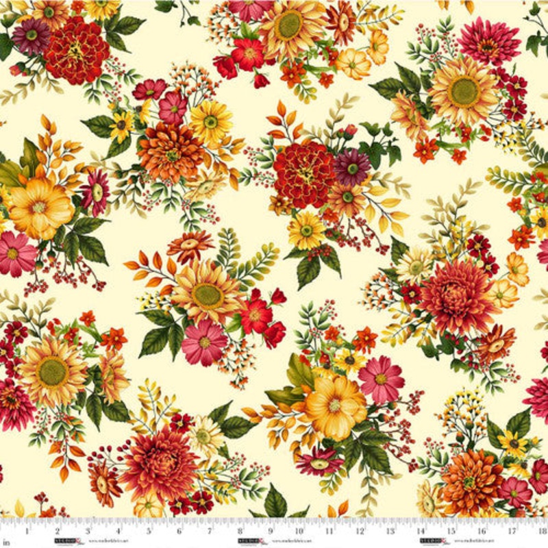 Autumn Fields 8368-44 Cream by Art Loft for Studio E Fabrics