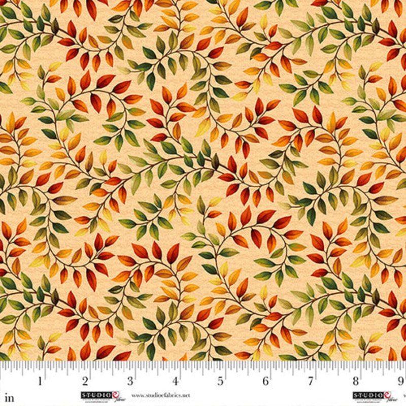 Autumn Fields 8371-35 Light Pumpkin by Art Loft for Studio E Fabrics