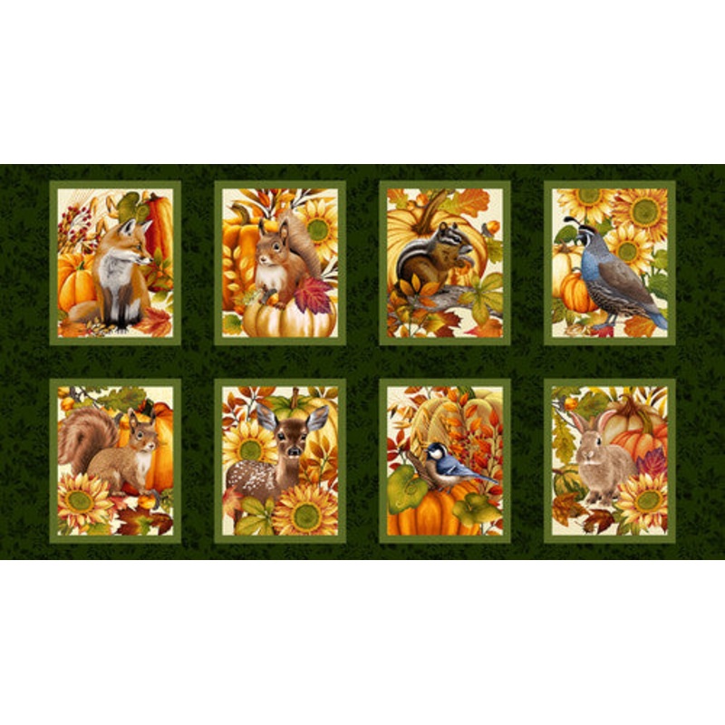 Autumn Fields 8375-66 Panel Hunter by Art Loft for Studio E Fabrics