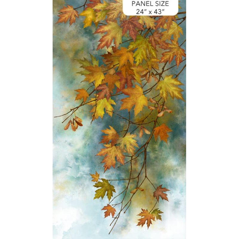 Autumn Splendor Multi Maple Leaves 24 Panel PTN3142
