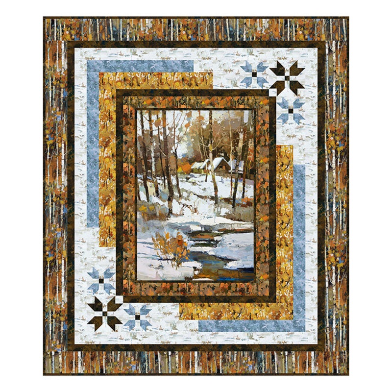 Kit - Snowy Corner Quilt Kit with First Snow from Northcott