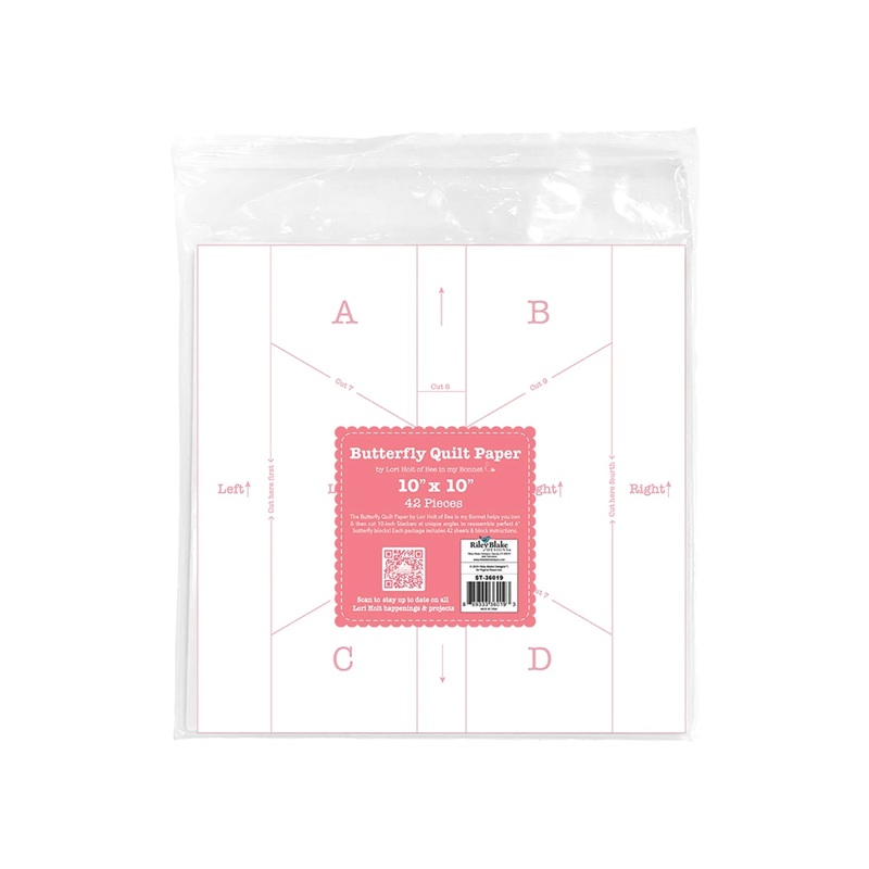 Notion - Lori Holt 10in Butterfly Quilt Paper # ST-39779