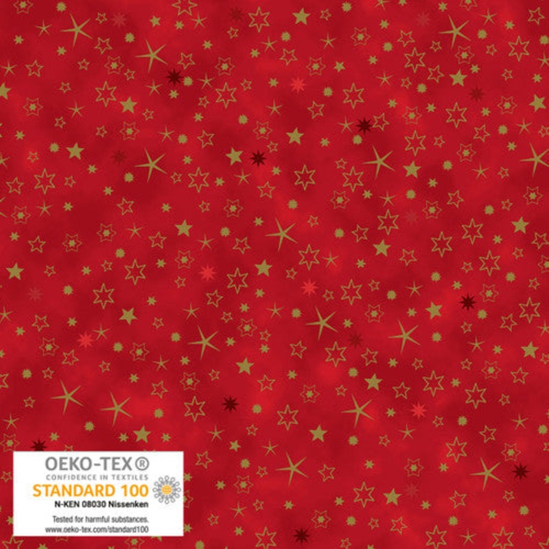 We Love Christmas 4591-408 RedGold by Blank