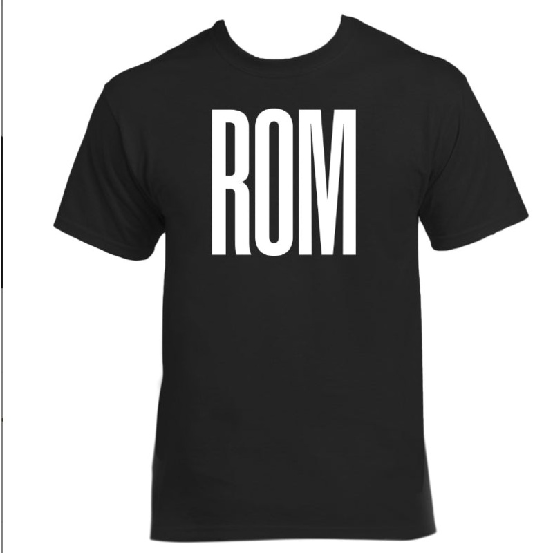 Basic Tee Adult ROM Logo-Black