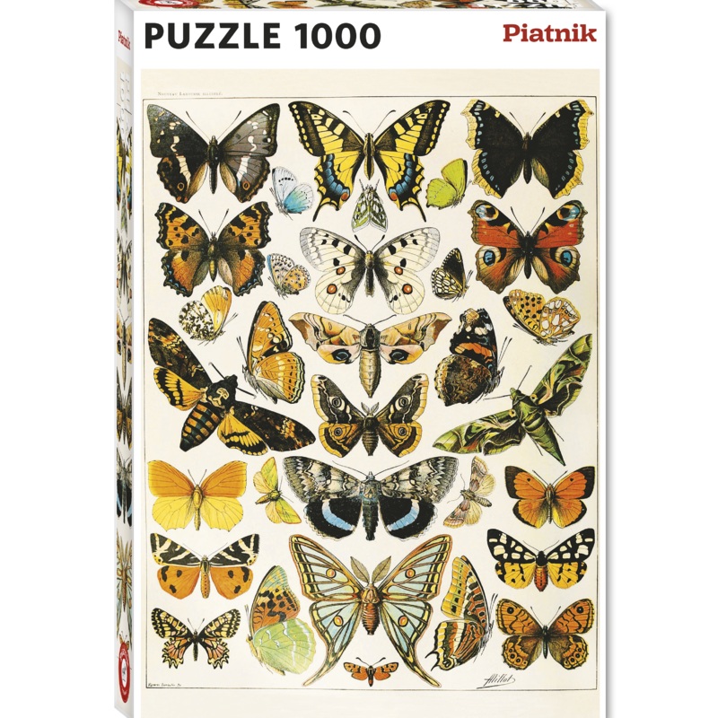 Butterflies & Moths 1000 Piece Jigsaw Puzzle