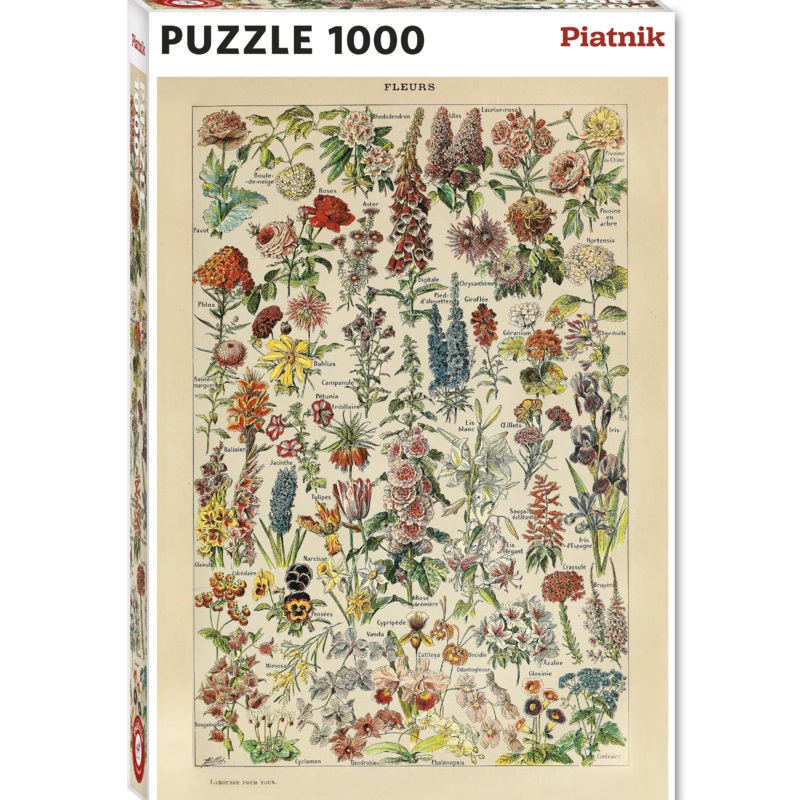 Millot Fleurs 1000 Piece Jigsaw Puzzle