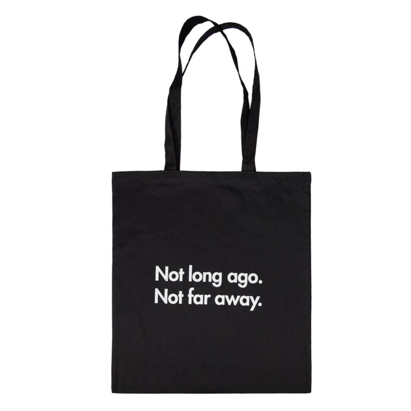 Not Long Ago. Not Far Away. Black Tote Bag
