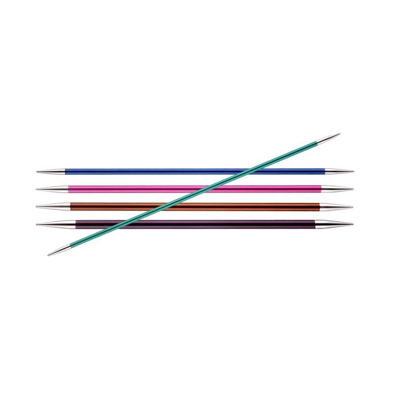 Knit Pro Zing DPN 6-2mm & 2.25mm & 2.5mm & 2.75mm & 3mm & 3.25mm & 3.5mm & 3.75mm & 4mm & 4.5mm & 5mm & 5.5mm & 6mm & 6.5mm & 7mm & 8mm