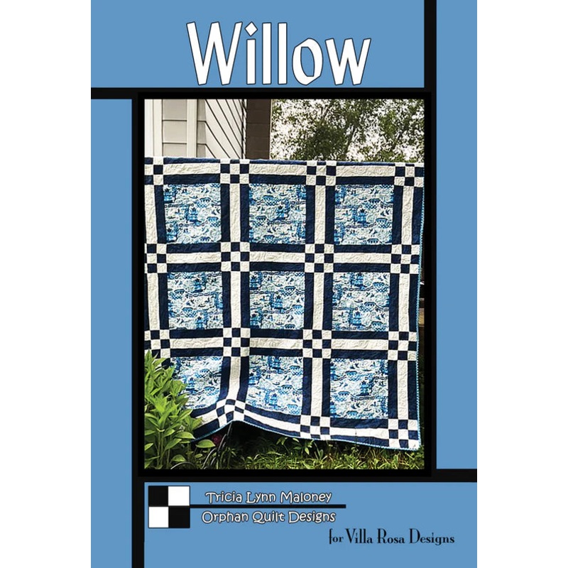Villa Rosa - WILLOW 60x78 (72x90 with optional border) Pattern