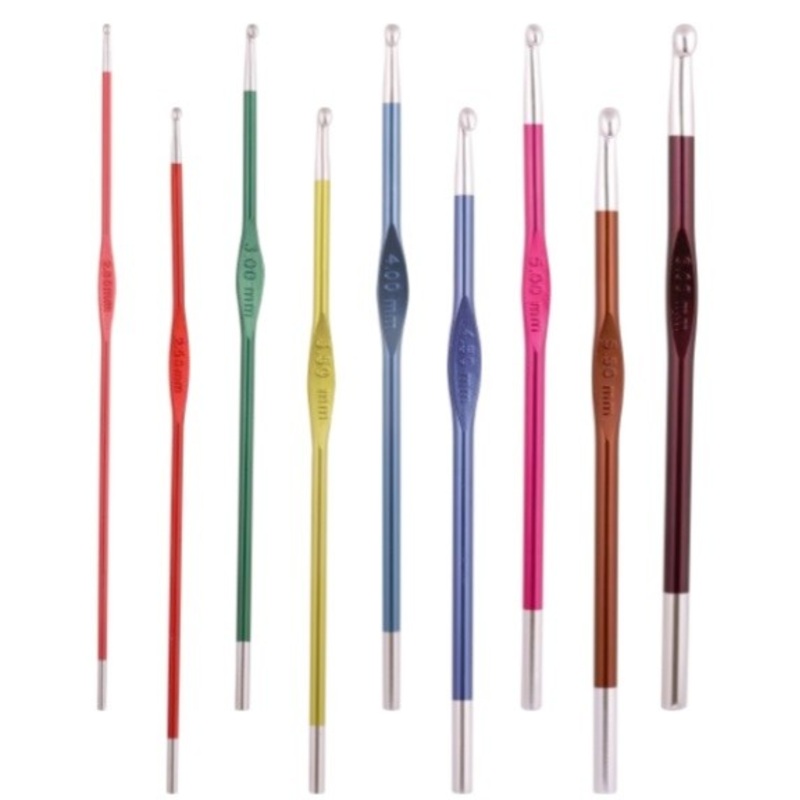 Zing Crochet Hook-2mm & 2.25mm & 2.5mm & 2.75mm & 3mm & 3.25mm & 3.5mm & 3.75mm & 4mm & 4.5mm & 5mm & 5.5mm & 6mm