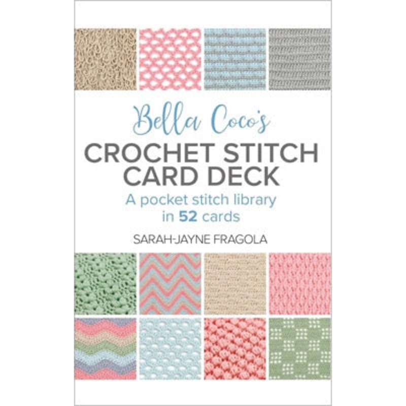 Crochet stitch card deck
