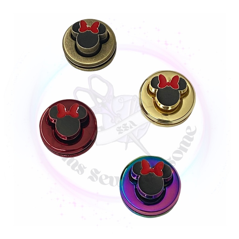 Bow Head Enamel Turnlock SSA (Single)