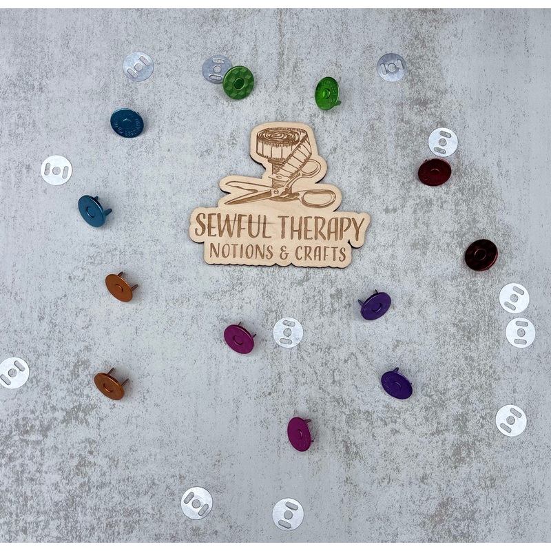 Chroma: Snap Magnets 18mm-Red & Purple & Green & Blue & Pink & Orange