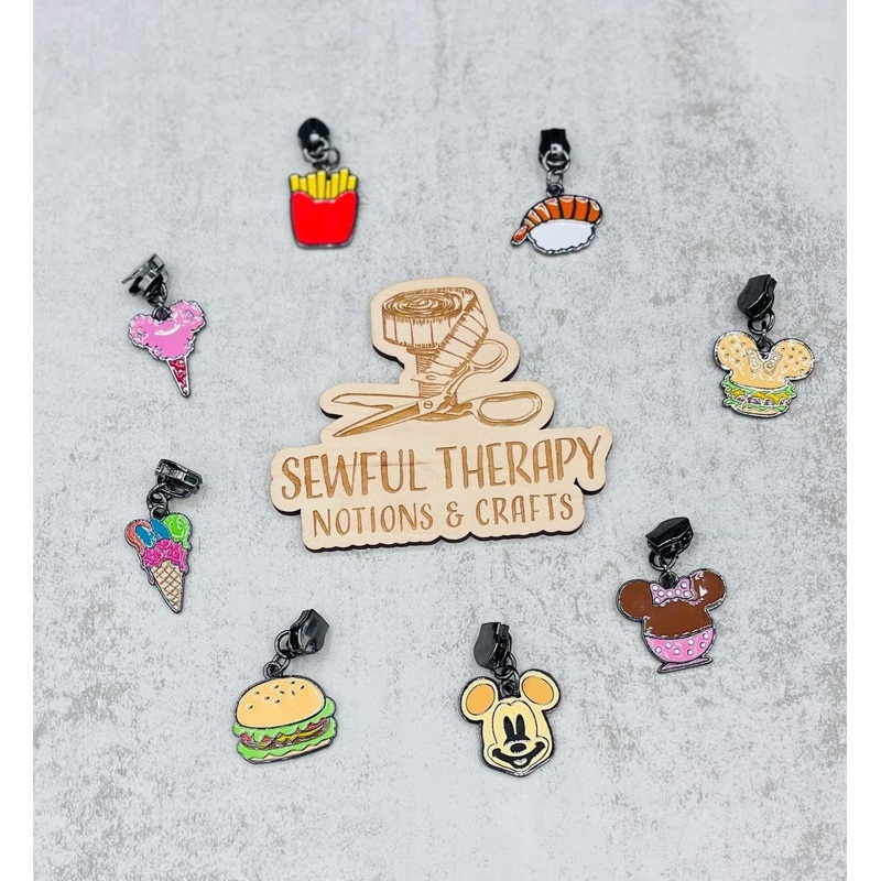 Kawaii Foodie #5 Zipper Pulls (Packs of 3)