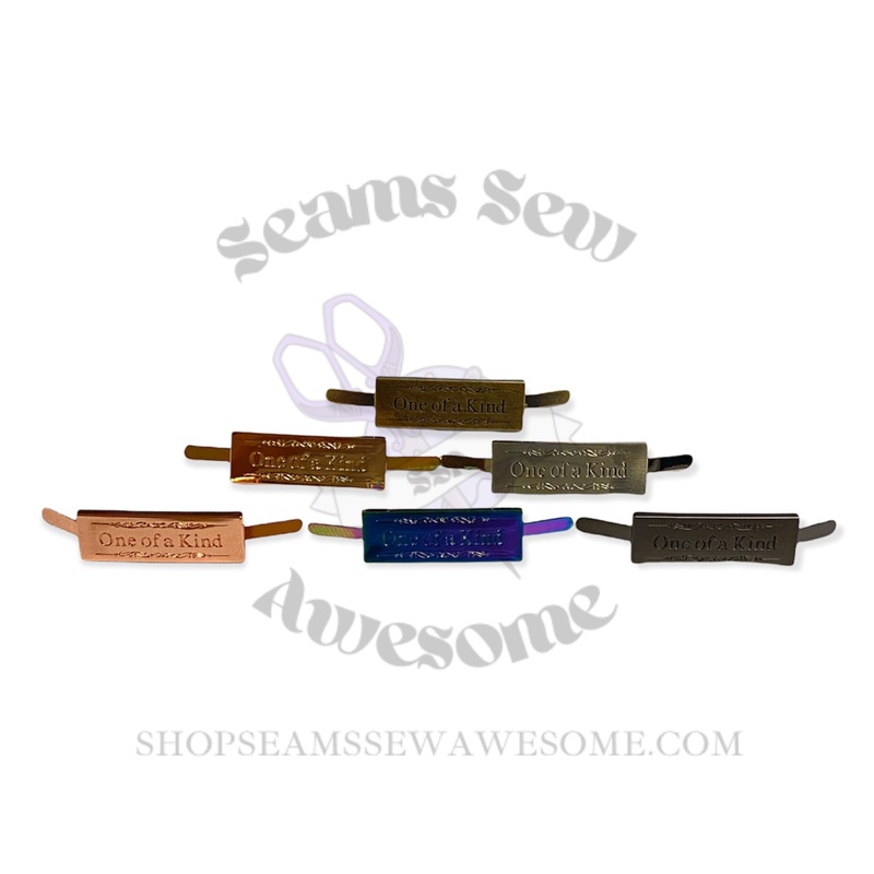 One of a Kind Metal Label Tag SSA