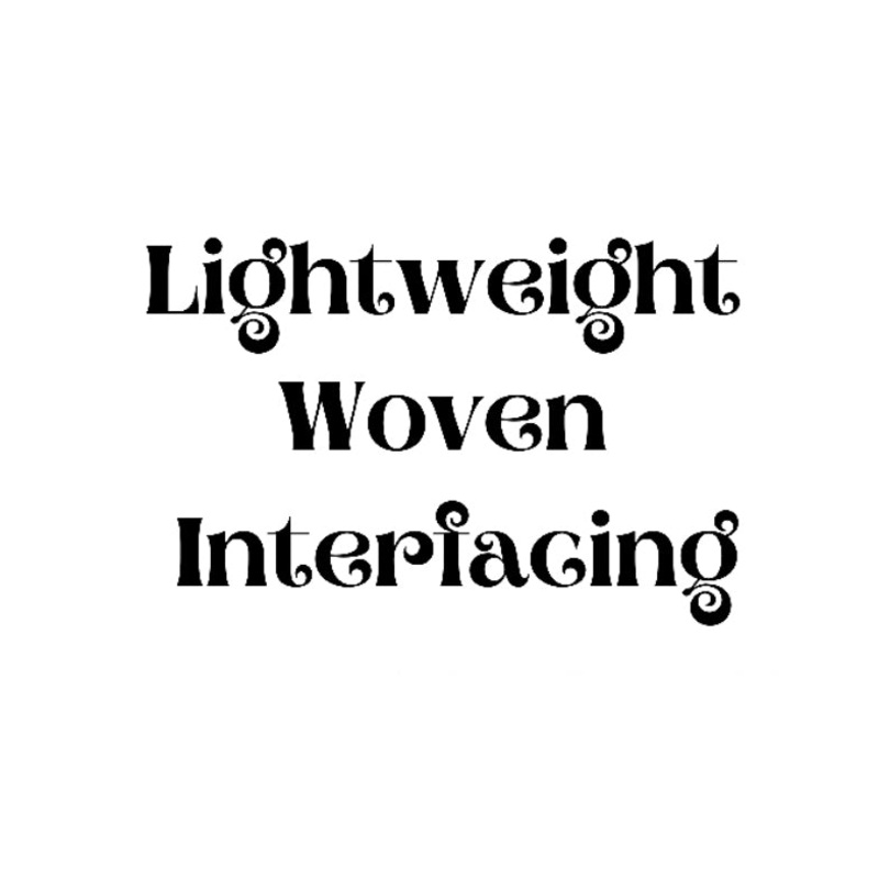 Woven Interfacing - Basic (2 yards)